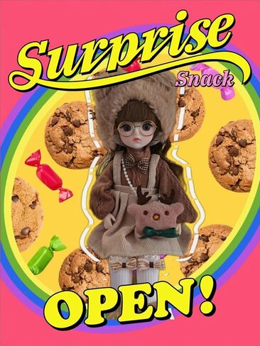 1/6 BJD Ball Jointed Blythe Smart Doll With Clothes - Anime Kawaii Myou Doll (Zongcha) in Saudi Arabia