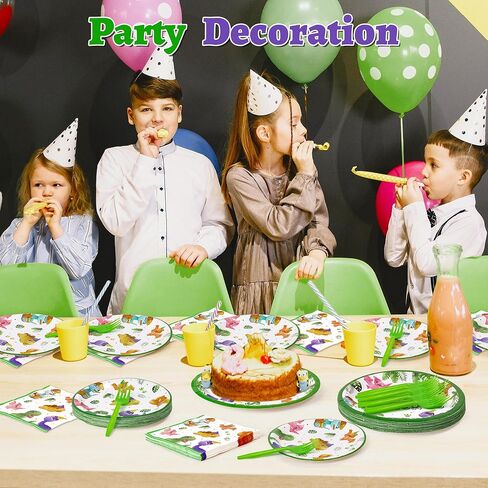 Surfboard Baby Shower Party Supplies - 96Pcs Baby on Board Plates Napkins Forks Tableware Set, Summer Boho Beach Themed Disposable Paper Plates Party Decoration for Birthday Table Decor, Serve 24 in Kuwait