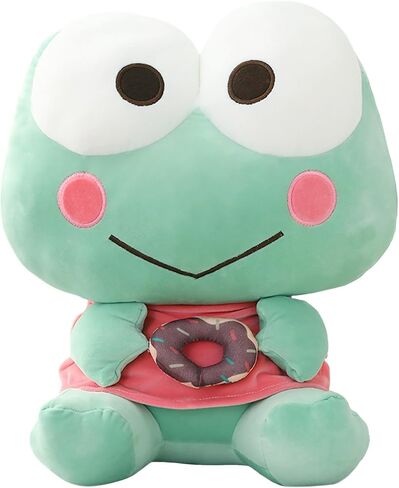 Elainren Sleepy Frog Plush Toy Toy Creative Frog Pottive Animals Green Frog Plushie- Hug and Cuddle with Squishy Accishy and للحشو - هدية دمى الضفدع ، 9.8 '' in Kuwait