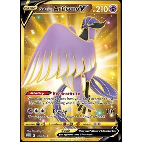 Galarian Articuno V 181/172 Brilliant Stars - Secret Rare Gold Pokemon Card