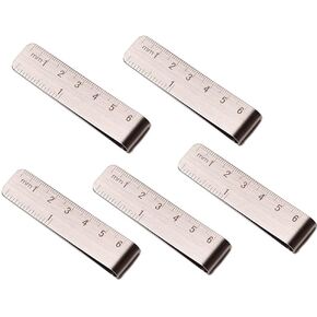 juneTree 5 pack Traveler Notebook Notepad Diary Book Fittings Metal Leather Pen Holder brass pen clip