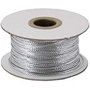 Berwick TTC 20 Offray Tiny Tinsel Cord 1/16 "W x 100 YD - Silver Cord