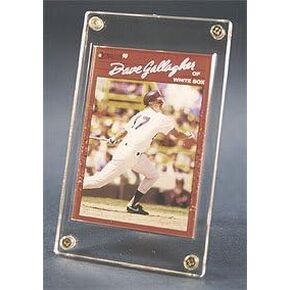 Display Box of 25 Pro-Mold PC-11 Recessed 4-Screw Trading Card Holders PC11
