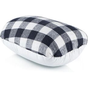MOLIGOU Tailors Ham, Pressing Tool for Ironing, Sewing Ham for Dart, Curved Seam (Black and White Plaid)