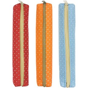 علبة قلم رصاص Robables® Slim Dot (مجموعة من 3) ، وردي ، أخضر ، أصفر