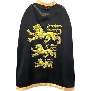 Liontouch - Triple Lion King Cape | 3-8 سنوات - حجم واحد يناسب جميع | العصور الوسطى تظاهر اللعب عباءة للأولاد جاهزين للمغامرة | الأدوار ، واللباس ، والفساتين الفاخرة والأزياء الملكية للأطفال