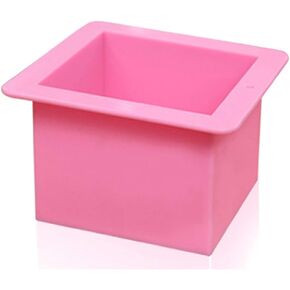Square Resin Molds Different Shape Cube Silicone Molds Resin Casting Molds for DIY Art Resin Candle Soap Making Craft Pink Silica Gel Pink Silica Gel