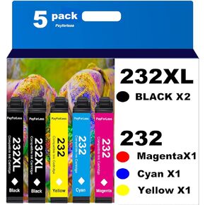 232xl تم إعادة تصنيعها لخراطيش حبر Epson 232XL لـ Epson 232XL T232 XL لـ EPSON XP-4200 XP-4205 EPSON SOMPLE WF-2930 WF-2950 PRINTER 5PACK