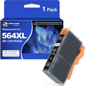 خرطوشة الحبر 564XL متوافقة مع HP 564 XL 564XL حبر خرطوشة (1x صورة أسود) ل PhotoSmart Premium C309A C410A C310A C510 B209 B210 INKJET PRINTER