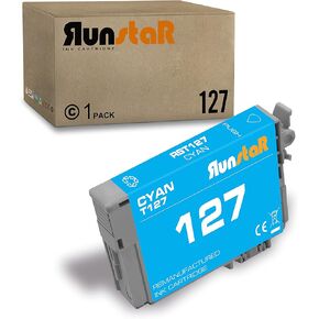 Run Star 1 Black 127 T127 استبدال خرطوشة الحبر المعاد تصنيعها لـ Epson 127 T127 استخدام لـ Epson Forme 60 530 625 545 645 840 845 WF-3520 WF-3540 WF-7010 WF-7510 WF-7520 Printer (1 Black)