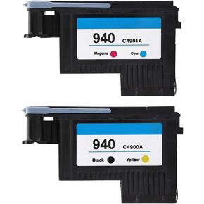 Printhead ، تلميع فوهة Printhead لـ HP 940 C4900A C4901A لـ 8000 8500 Series Printhead Replace (Black and Yellow + Red and Blue)