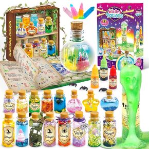 Fairy Magic Potions Craft Kit for Kids with 20PCS Magic Potion Bottles - Magical Fairy Potions Making Craft Kit - Gift for Christma, Birthday, Creative Art Craft Kit for Girls 6 7 8 9 10 Year Old