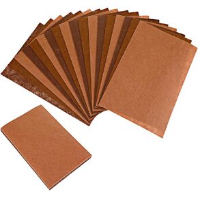 18 Pieces Felt Fabric Sheets, 3 Colors 1 mm Felt for Crafts 11.8 x 7.9inch (30 X 20cm) Soft Craft Felt Sheets Fabric Felt Sheets for Crafts DIY Sewing(Brown+Coffee+Khaki)