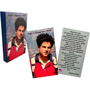 Westmon Works Carlo Acutis Holy Card Pack New Saint of the Internet Made في الولايات المتحدة الأمريكية ، مجموعة من 10