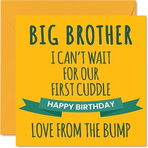 Stuff4 Fun Mothers Day Card for Mommy - First Cuddle - Happy Mother's Cards for Mommy from Bump ، Home Mom Gifts ، 5.7 × 5.7 inch realling بطاقات ماما أمي موم مومي