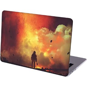 حالة متوافقة مع MacBook Macbook Air 13 Inch ، قذيفة واقية صلبة مع غطاء لوحة المفاتيح (A1369 A1466 ، 2010-2017 إصدار) - شجاع الإطفاء