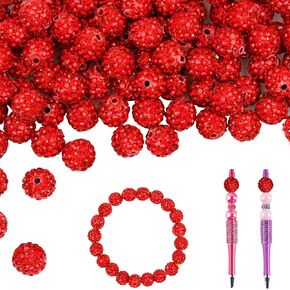 100pcs 10 مم من البلاستيك الأزرق الدائري ، والخرز الزجاجي - حبات حرفية لصنع المجوهرات DIY (أسود)
