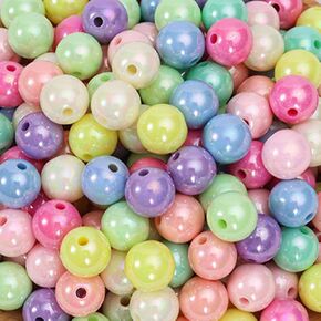 BetterJonny 14mm متنوعة من الخرز الأكريليك - 200 PCS Roundbow Multicolor Beads لصنع المجوهرات الحرفية DIY