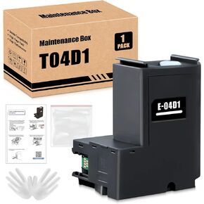 T04D1 T04D100 صندوق صيانة الحبر لـ ET-15000 ET-3750 ET-4750 ET-4760 ET-3760 ET-4850 ET-3850 ET-3710 ET-3830 WF-2860 (1 حزمة)