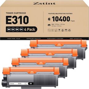 E310 حبر خرطوشة الحبر عالية العائد مع استبدال الرقائق لـ Dell E310DW E514 E515 P7RMX PVTHG 593-BBKD متوافق مع Dell Wireless Monochrome E310DW E514DW E515DW E515DN (الأسود ، 4-PACK)