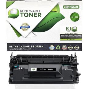 RT Compatible 26X MICR Toner High Yield Replacement for HP CF226X 26A CF226A | LJ Pro Printer MFP M426 M426fdw M426fdn M426dw M402 M402n M402dw M402dn | Check Printing Ink Cartridge
