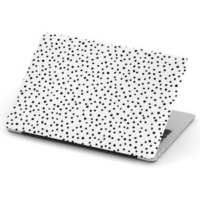 [متوافق مع الإصدار الأقدم MacBook Air 13 Inch (Model A1369 & A1466 - Year 2010-2017)] غطاء الحالة الصلب الكامل - Polka Dot