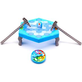 Ice-Block Breaking Game Save Penguin Toys Table, Penguin Trap Ice Breaking Board Game Toys for Kids Boys Girls Parent-Child Intelligence