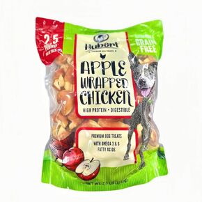 Hubert Pet Pet Duck Duck ملفوفات ملفوفات: الوجبات الخفيفة الصحية والطبيعية ، مثالية لجميع أحجام الكلاب ، الدهون المنخفضة ، عالي البروتين ، 2.5 رطل حزمة فائقة القيمة الفائقة