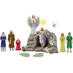 18 Piece Resurrection of Jesus Christ Sunday School Easter Sticker Set, Pack of 50 Sheets