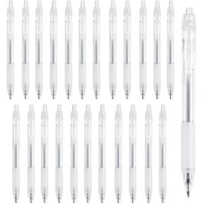 Black Gel Pens, 24 Pack Gel Pen Medium Point 0.5mm Pen, Retractable Gel Ink Rollerball Pens for Smooth Writing Back to School Supplies