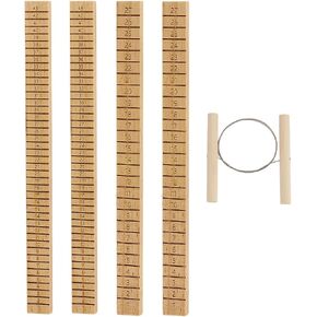 Benecreat 4pcs 2 STYLE CLAB SLAB SLICER مع قاطع سلك الطين ، 10.3x0.7x0.3inch أدوات الطين السيراميك لعجلة الفخار وصنع السيراميك الطين