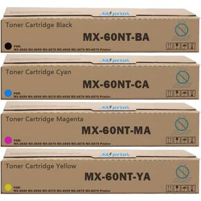 MX60NT MX-60NT TONER CARTRIDGE MX-60NTBA MX-60NTCA MX-60NTMA MX-60NTYA استبدال MX-2630 MX-3050 MX-3570 MX-4050 MX-4070 MX-6070 PRINTER