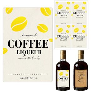 40 جهاز كمبيوتر محلي الصنع قهوة المسكرات كرافت ورق زجاجة ملصقات ملصقات مصنوعة يدويا مع ملصقات زجاجة الحب ، 2 × 3 بوصة in Kuwait