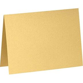 Luxpaper A2 بطاقات مطوية | 4 1/4 "x 5 1/2" | أبيض مشرق | 80 رطل. تغطية | 50 كتي