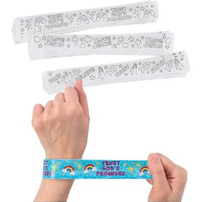 ملون Express Color Bracelets الخاص بك - VBS و Sunday School Craft Kits - مجموعة كبيرة من 48