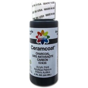 Delta Creative Ceramcoat Acrylic Paint 2 Oz: Charcoal