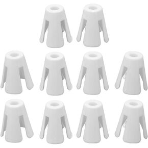 FDIT 10pcs أبيض لفائف البلاستيك مخلب المخلب مؤثر مخروط الملحقات الخياطة خفيفة الوزن مخروط الحامل لآلة الخياطة الصناعية