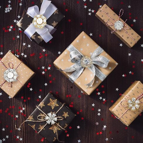 Jerler 10 Pcs 20mm Rhinestone Buttons Crystal Embellishments Sew on Clothing Buttons for Decoration and DIY (Gold Button-1, Large) in Kuwait