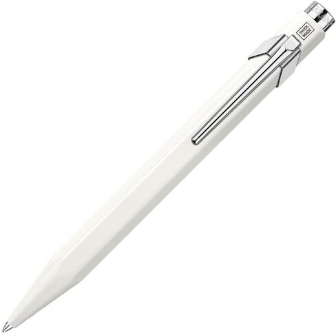 CARAN D'ACHE NF0846-001 Caran d'Ache Ballpoint Pen, Water-based, 849, Matte White, Genuine Imported in Saudi Arabia