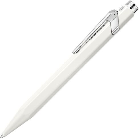 CARAN D'ACHE NF0846-001 Caran d'Ache Ballpoint Pen, Water-based, 849, Matte White, Genuine Imported in Saudi Arabia