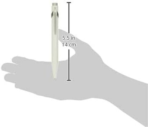 CARAN D'ACHE NF0846-001 Caran d'Ache Ballpoint Pen, Water-based, 849, Matte White, Genuine Imported in Saudi Arabia