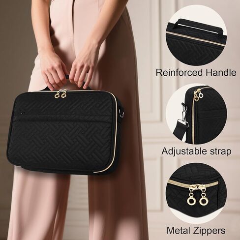 Bible Cover Case for Women with Zipper Pocket, Church Bible Carrying Case for Women with Shoulder Strap Large Bible Cover Case for Women with Detachable Pen Slot Book Carrying Case Men Girls（Pink） in Saudi Arabia