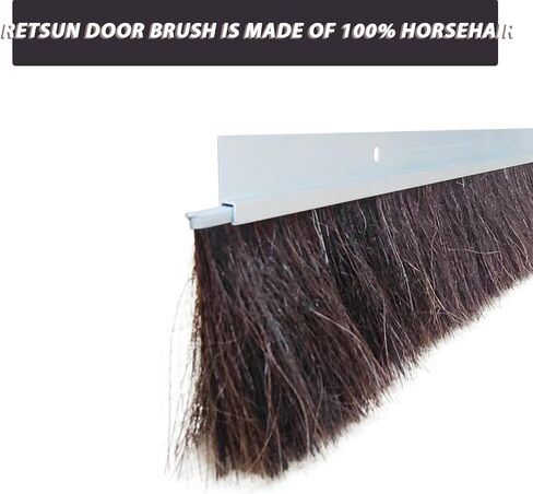 5 Set Horsehair 2.16 Inches x 39.37 InchesBrush Door Sweep Door Brush Seal Roll Up Door Garage Door Sweeps Suitable for Various Floors Easy Mounting (2.16 in, 5) in Kuwait