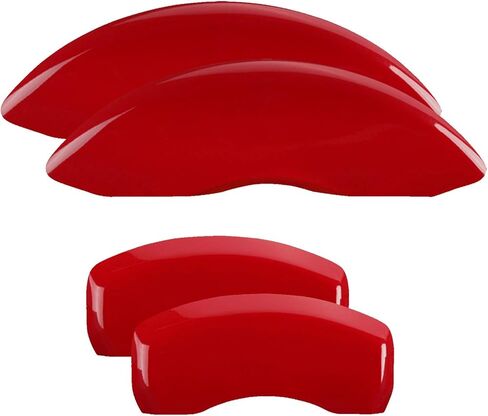 MGP Brake Caliper Covers for Dodge Durango 2011-2022 with Red Powder Coated Finish Engraved Silver RT1 Logo, Aluminum Front and Rear Caliper Cover (Set of 4) in Kuwait
