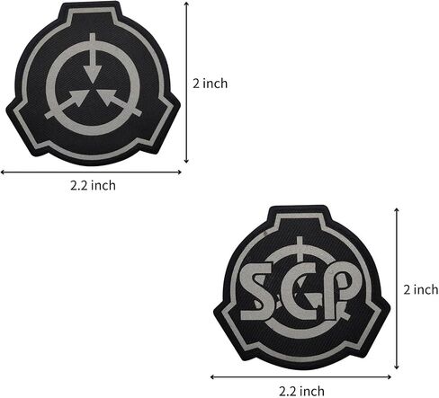 5PCS SCP Patch, Special Containment Procedures Foundation Infrared Reflective Patch, Tactical Military Badges Embroidered Sew On Morale Applique with Hook and Loop Patch (5PCS) in Saudi Arabia