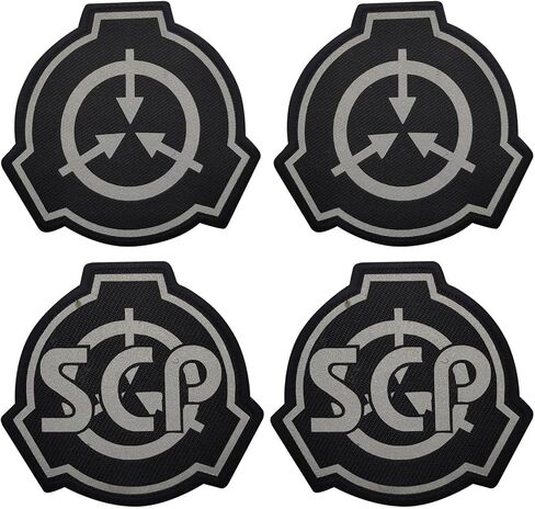 5PCS SCP Patch, Special Containment Procedures Foundation Infrared Reflective Patch, Tactical Military Badges Embroidered Sew On Morale Applique with Hook and Loop Patch (5PCS) in Saudi Arabia