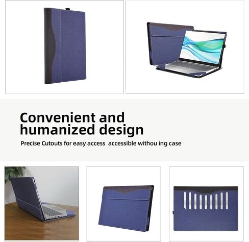 Laptop Cover for HP ProBook 460G11 16" Notebook HP probook 465 16 inch G11 All Inclusive Drop Case PU Leather Inside Pocket Cover (Pink) in Saudi Arabia