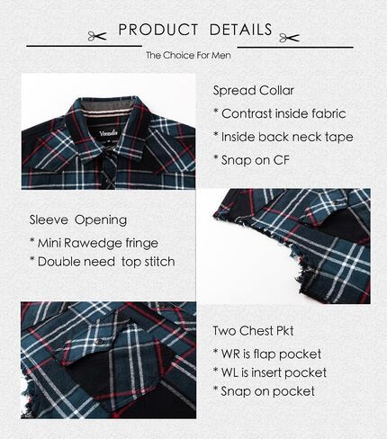Mens Casual Flannel Plaid snap Shirt Sleeveless with Pocket in Saudi Arabia