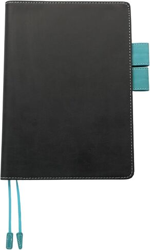 غطاء جلدي A5 PU Faux لمخططي دفاتر ، حالة مخطط قابلة لإعادة التعبئة [Cover فقط] (أسود) in Kuwait