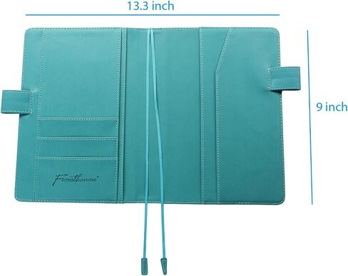 غطاء جلدي A5 PU Faux لمخططي دفاتر ، حالة مخطط قابلة لإعادة التعبئة [Cover فقط] (أسود) in Kuwait